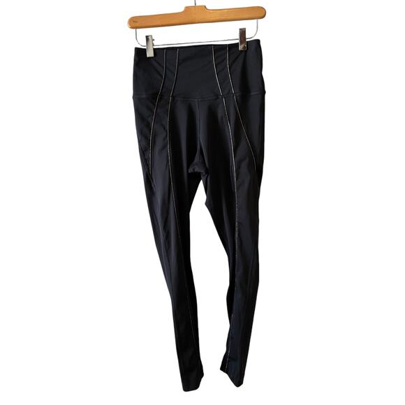 Nike Yoga Training Tights Black Metallic Rose Gold M - Picture 2 of 7